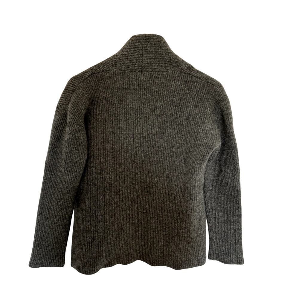 ISDA & CO Cardigan Size Small Lambswool Gray Cardigan - Picture 3 of 5